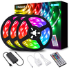 Elfeland 3 * 4M 5050 RGB LED Strip Light Non-Waterproof + Controller + Remote Control + 12V 5A Power Supply
