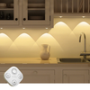 Elfeland 8Pack LED Human Body Induction Cabinet Light 3 Adjustable Light ColorsUSB Powered for Kitchen Bedroom Cabinet