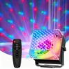 Elfeland Portable LED Stage Light Remote Control RGB Atmosphere Night Lamp Sound Activated Party Light For Holiday Party