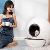 ELS PET 4L Smart Chat Litière Bac à Sable Wifi Télécommande Infrarouge Capteur UV Stérilisation 3W pour Animaux Fournitu
