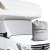 ELUTO Couverture de pare-brise de voiture Fenêtre avant Sun Snow Camping-car Coupe-vent pour 1997-2019 RV