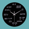 Emoyo ECY022 Creative Science Mathématiques Mot Formule Horloge Murale Pour Les Décorations De Bureau À La Maison