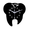 Emoyo ECY056 forme de dent horloge murale horloge murale à quartz horloge murale 3d pour les décorations de bureau à dom