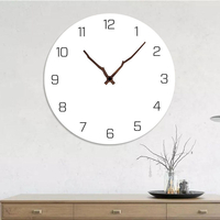 Emoyo ECY063 Horloge murale numérique Horloge de décoration murale créative pour les décorations de bureau à domicile
