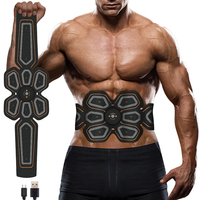 EMS Muscle Stimulator Abdominal Shaping Belt Muscle Exercise Instrument Abdominal Muscle Patch Fitness Equipment for Men