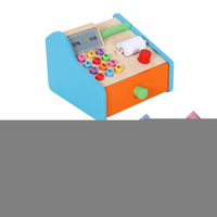 En bois caisse enregistreuse boutique épicerie caisse jouer jeu apprendre léducation jouets pour enfants cadeau par