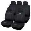 Ensemble de housse de siège avant de voiture universelle 9PCS Housse de protection respirante en polyester