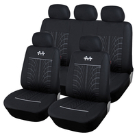 Ensemble de housse de siège avant de voiture universelle 9PCS Housse de protection respirante en polyester