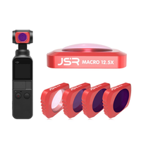 Ensemble de lentilles de filtre JSR 4Pcs avec filtre Macro12.5X / STAR / CPL / ND16 pour DJI Caméra de poche à cardan 3