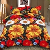 Ensemble de literie chrysanthème taie doreiller housse de couette Simple belle housse de couette 3D pour ensemble d