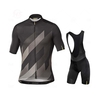 Ensemble de maillot de cyclisme maillot à manches courtes + short de cyclisme avec rembourrage de siège en tissu de prot
