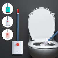 Ensemble de nettoyage de brosse et support de toilette Outil de nettoyage de toilette de salle de bain sur pied