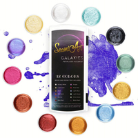 Ensemble de peinture aquarelle métallique 12 couleurs avec pinceau à eau pour la peinture à leau