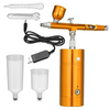 Ensemble de pompe à air aérographe jaune/rouge/or rose ensemble de pompe à air portable Rechargeable outil aérographe à