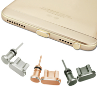 Ensemble de prise de poussière en aluminium pour ordinateur portable Micro USB Port + Prise pour écouteurs Prise pour ca