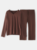 Ensemble de pyjama à capuche à manches longues et à manches longues pour homme