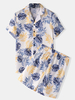Ensemble de pyjama à col rabattu pour hommes