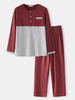 Ensemble de pyjama à manches longues chaud décontracté à la maison pour hommes