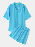 Ensemble de pyjama deux pièces à manches courtes pour femmes