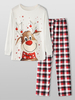 Ensemble de pyjama lâche pour hommes de dessin animé de Noël pour hommes