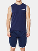 Ensemble de pyjama pour homme avec poche de sport,  couleur unie,  taille élastique confortable