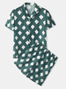 Ensemble de pyjama respirant à manches courtes pour hommes