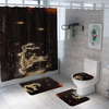 Ensemble de rideau de douche imperméable à leau de noel