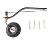 Ensemble de roue de queue de train datterrissage en Fiber de carbone roue en PU de moyeu en aluminium 1.75 pouces p