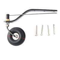 Ensemble de roue de queue de train datterrissage en Fiber de carbone roue en PU de moyeu en aluminium 1.75 pouces p