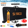 Ensemble de réservoir dair de plongée de rechange doxygène 700ML S500-C avec sac de bouteille doxygène