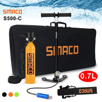 Ensemble de réservoir dair de plongée de rechange doxygène 700ML S500-C avec sac de bouteille doxygène