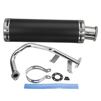 Ensemble de silencieux de système déchappement de course de moto adapté pour Scooter GY6 50cc