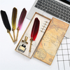 Ensemble de stylo plume rétro avec 3 plumes plume en acier inoxydable calligraphie stylo plume entreprise cadeau boîte f