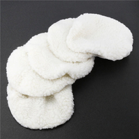 Ensemble de tampons de polissage 5pcs 210mm Set Soft Tapis de Bonnet en laine avec boucle pour polir