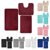 Ensemble de tapis de bain multicolore 3 pièces antidérapant Soft tapis de salle de bain tapis en mousse à mémoire de for