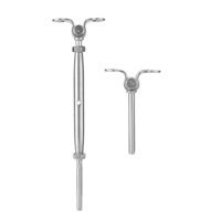 Ensemble de tendeur à bascule de plate-forme de boucle de rotation de goujon à main dacier inoxydable pour garde-co