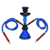 Ensemble de verrerie à double Tube arabe narguilé grande verrerie en verre Hubbly Bubbly Nargileh Shisha conseils pour a