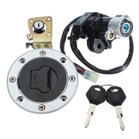 Ensemble de verrouillage de capuchon de commutateur dallumage avec 2 clés pour Suzuki GSXR600 97-00 GSXR750 93-99