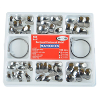 Ensemble dentaire de matrices profilées sectionnelles Anneau de matrice Coins supplémentaires Delta Pince Outils dentair