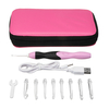 Ensemble doutils dartisanat tressé USB 9 en 1 LED Ensemble daiguilles pour crochet à crochet