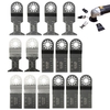Ensemble doutils de 15 lames de scie à mélange pour outils oscillants Fein Multimaster