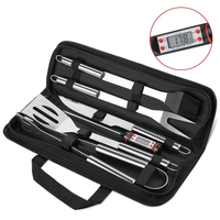 Ensemble doutils de barbecue 9 pièces,  Tvird Outils de barbecue en acier inoxydable - Accessoires de barbecue de qu