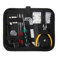 Ensemble doutils de maintenance de réparation de guitares boîte à outils de guitare avec kit de mesure de clé à fre
