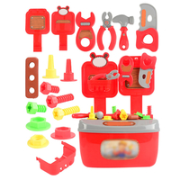 Ensemble doutils de réparation pour lentretien de la boîte à outils de jouets pour maison de jeu pour enfants