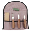 Ensemble doutils de sculpture sur bois 6pcs pour tasse de bol de cuillère ou kit de sculpture sur puce générale pou