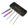 Ensemble doutils de soin de peau dacier inoxydable de kit doutils de solvant dacné de point noir cha