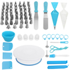 Ensemble de décoration de gâteau buses de glaçage de plateau tournant outils de support de spatule