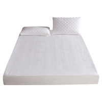 Ensemble de literie hypoallergénique pour surmatelas Jacquard en bambou imperméable