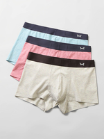 Ensembles de caleçons de couleur unie de boxeurs convexes en coton U sans couture pour hommes de Multipacks