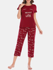 Ensembles de pyjama à manches courtes confortables pour femmes de grande taille